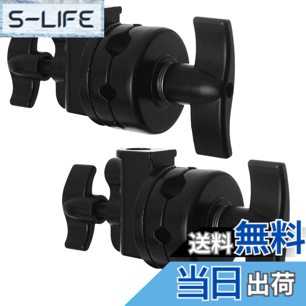 【貨物輸送無料】Selens グリップヘッド スイベルヘッド 多役立つことヘビーデューティー 2.5インチ アダプタ C照明ランプ 点火装置照明ランプ もっけの幸い手 他の映画化計器相応う 1/2 1/4 3/8 5/8in相応う 2点仕掛ける 黒いこと