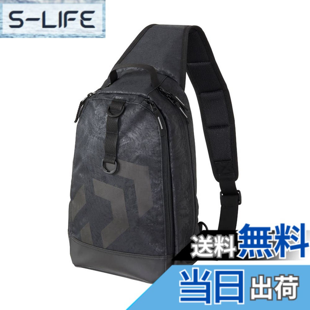 【送料無料】ダイワ(DAIWA) ワンショルダーバッグ(D) スパイラルブラック 14x24x37cm
