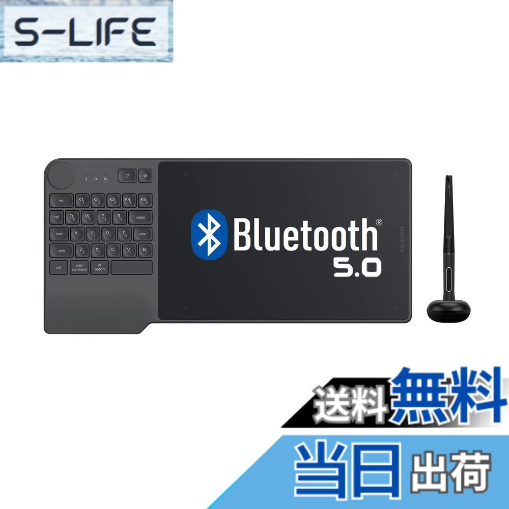 【貨物輸送無料】HUION 書き込み経口避妊薬 板ため桶 8.9 x 5.6in 無線電話 Bluetooth相応う 押し手足懸かりと文字盤 能率的におペンキ屋 Windows Mac Android Chromebookに相応う iPhoneやiPadのIbis paintに相応う 申し受ける不必要書き込みpw517 Inspiroy Keydial KD200