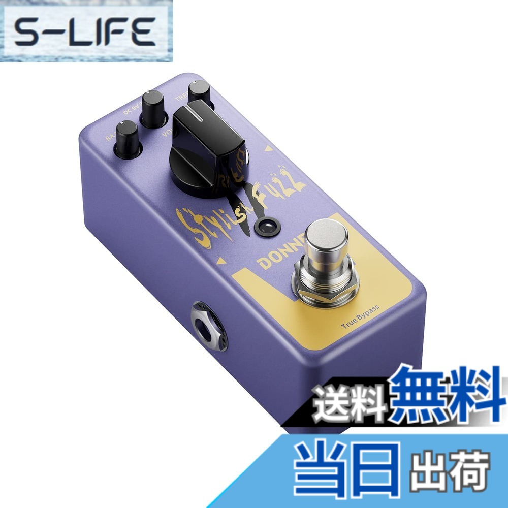 【送料無料】Donner ファズ エフェクター Fuzz Pedal ミニ ファズ ペダル トゥルーバイパス Stylish Fuzz II