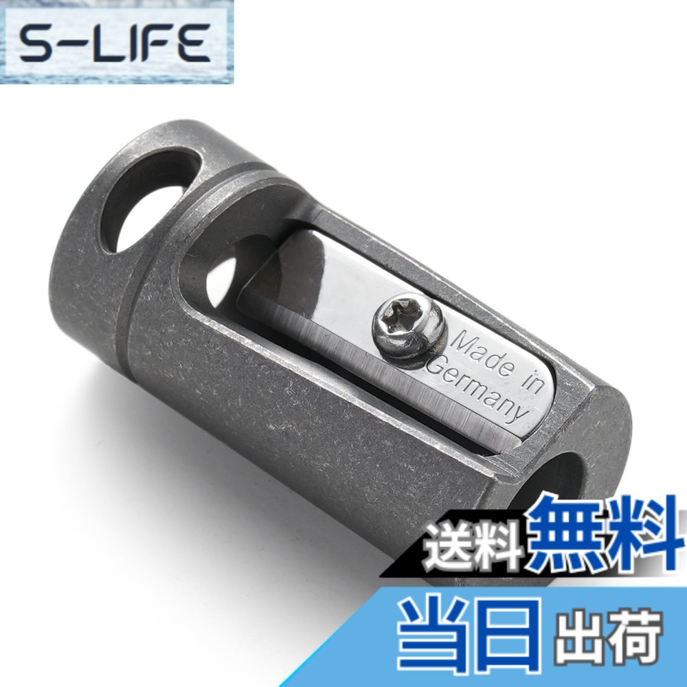 【貨物輸送無料】KeyUnity 木筆削り 手動 小型 持ちはこび用 KT00 えんぴつけすり 6-8粍木筆相応う チタン製 吊り穴付き添い人 軽さ 錆びにくい EDC物の具 研ぎ ミニ 木筆/クレヨン/アイブロウペンシル/木枝など