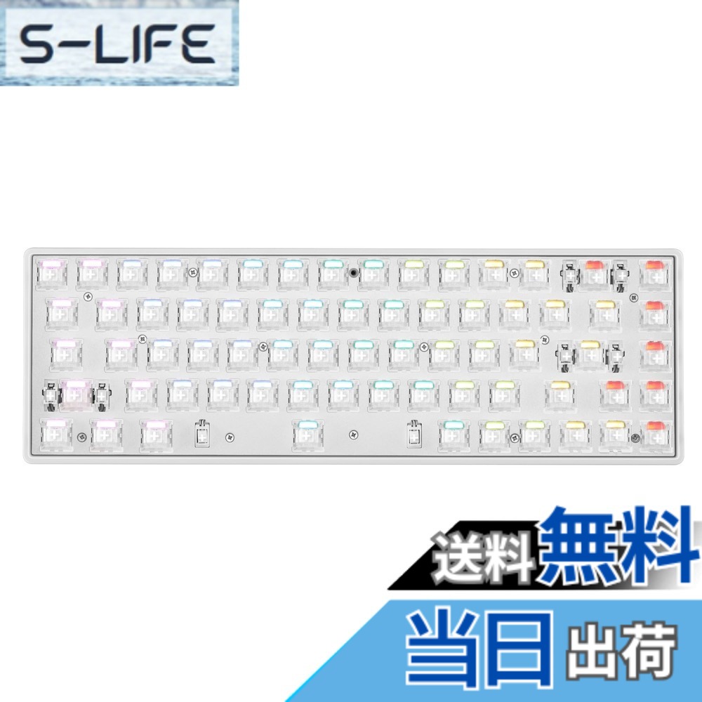 【送料無料】DrunkDeer G65 eスポーツゲーミングキーボード、ラピッドトリガーキーボード - ホール効果スイッチ - 磁気スイッチ - ラストウィン＆リリースデュアルトリガーモード - 調整可能な作動、白い - ベアボーン 7,871円