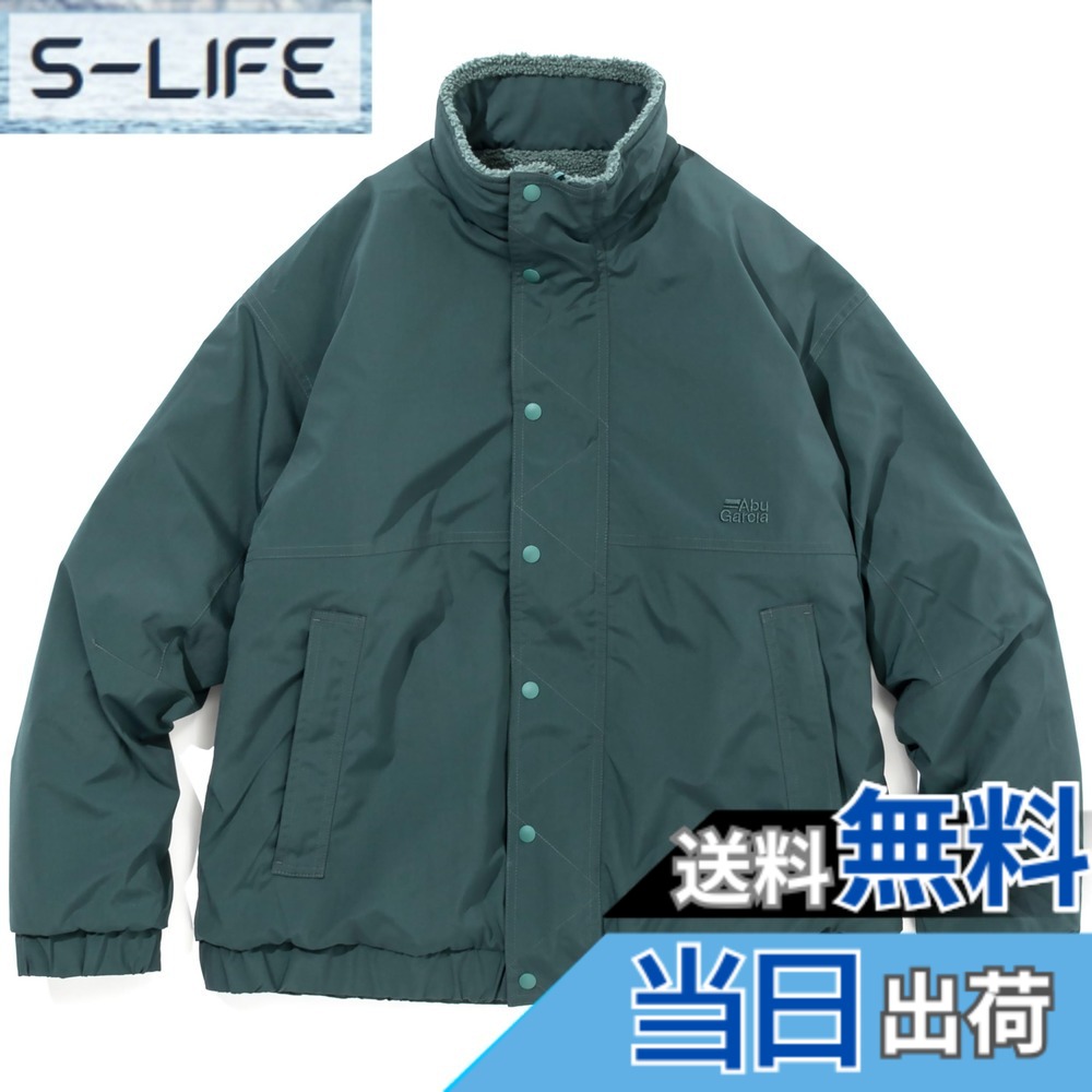 【貨物輸送無料】AbuGarcia (アブガルシア) リバーシブルブルゾン 緑であること L大いさ