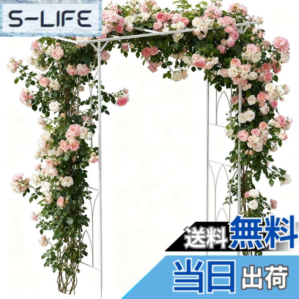 【送料無料】Susire パーゴラ ガーデンアーチ バラ フラワーアーチ 組立キット ぶどう棚 diy キット 藤棚 幅200cm
