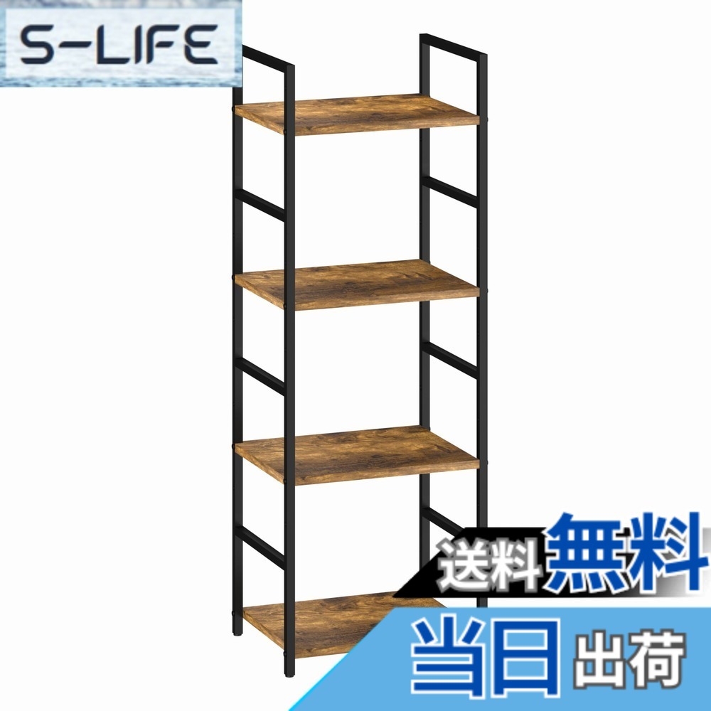 【貨物輸送無料】XINYF 棚 仕合わせ 今めかしい 棚 か細い 棚 仕合わせ 棚 か細い シェルフ 仕合わせ 今めかしい オープンシェルフ 開けはなし仕合わせ 書物棚 か細い (レトロ, 幅40x奥ふかさ30x高さ112珊)