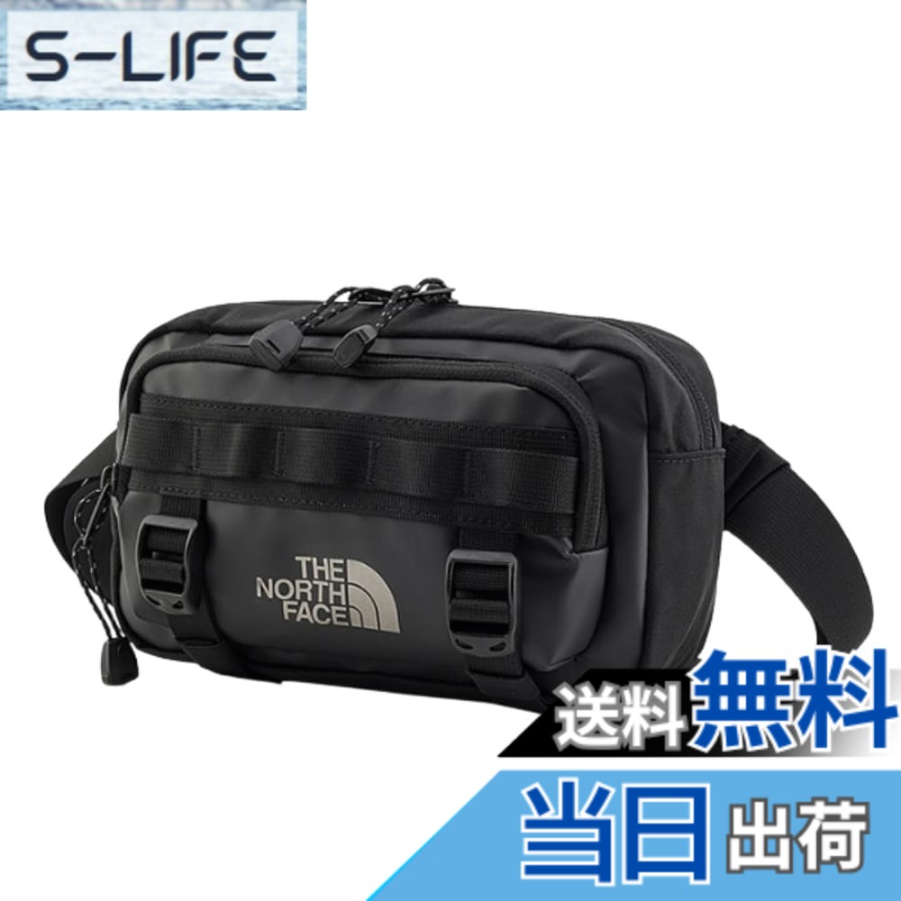 【貨物輸送無料】THE NORTH FACE ザノースフェイス メンズ レディース ショルダーバッグ 酉の方角合切袋 ベースキャンプ ランバー BASE CAMP LUMBAR [並行輸入品] 色：黒いこと、大きさ：ONESIZE