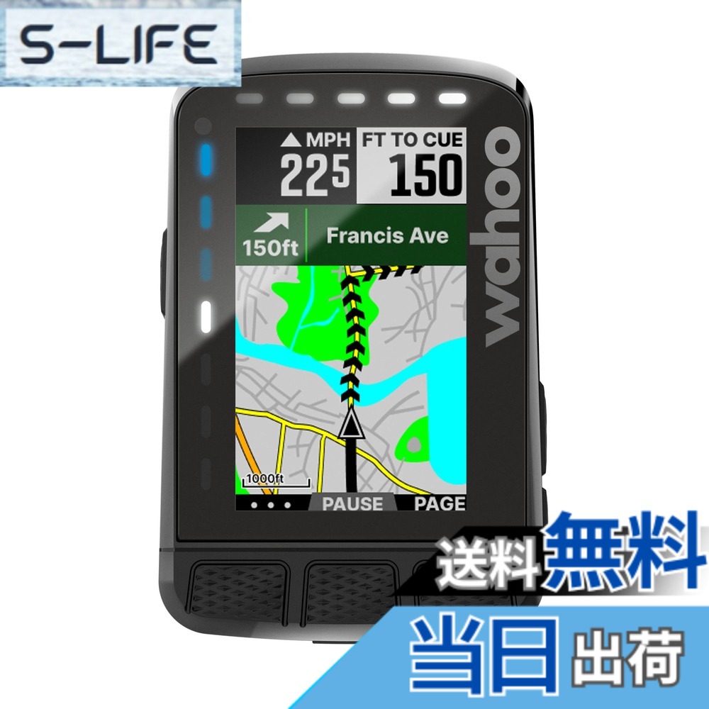 【貨物輸送無料】Wahoo ELEMNT ROAM[WFCC6] GPS循環過程電子計算機単体 色：うす暗い薄墨色