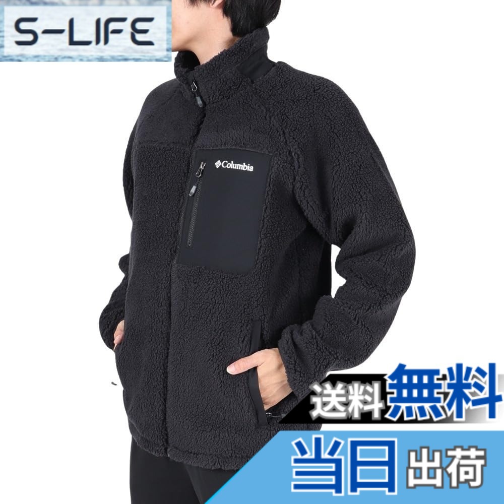 【送料無料】[コロンビア] メンズ レディース Peckman Bowl 2 Jacket ボア アウター もこもこ 防寒 保温 スタンドカラー フリース ジャケット アウトドア キャンプ AE0918 色：ブラック、サイズ：XL｜S-LIFE