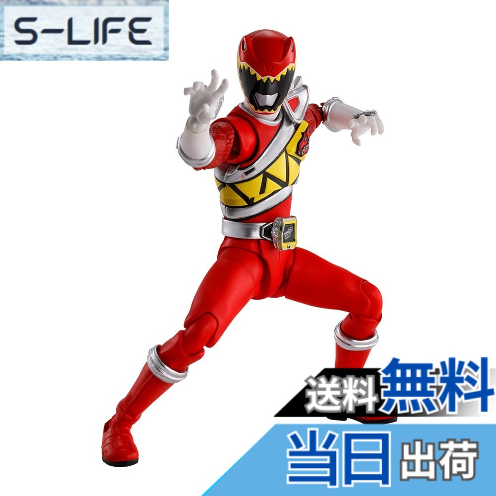 【送料無料】TAMASHII NATIONS S.H.フィギュアーツ(真骨彫製法) 獣電戦隊キョウリュウジャー キョウリュウレッド 約145mm ABS&PVC製 塗装済み可動フィギュア 色：マルチカラー、サイズ：Approx. 5.7 inches｜S-LIFE