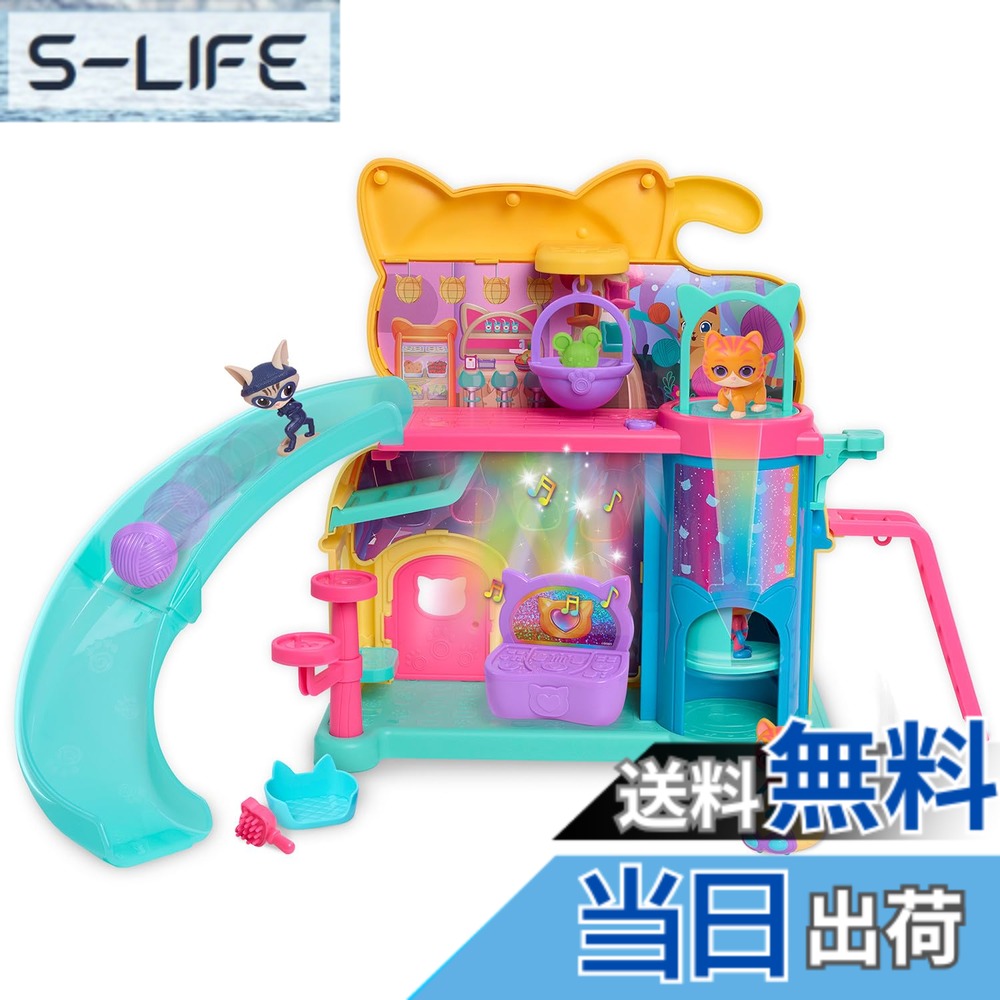 【送料無料】ディズニー ジュニア スーパーキティー Purr &lsquo;N&rsquo; Go ライト＆サウンドプレイセット Just Play Disney Junior SuperKitties Purr &lsquo;N&rsquo; Play Playset｜S-LIFE
