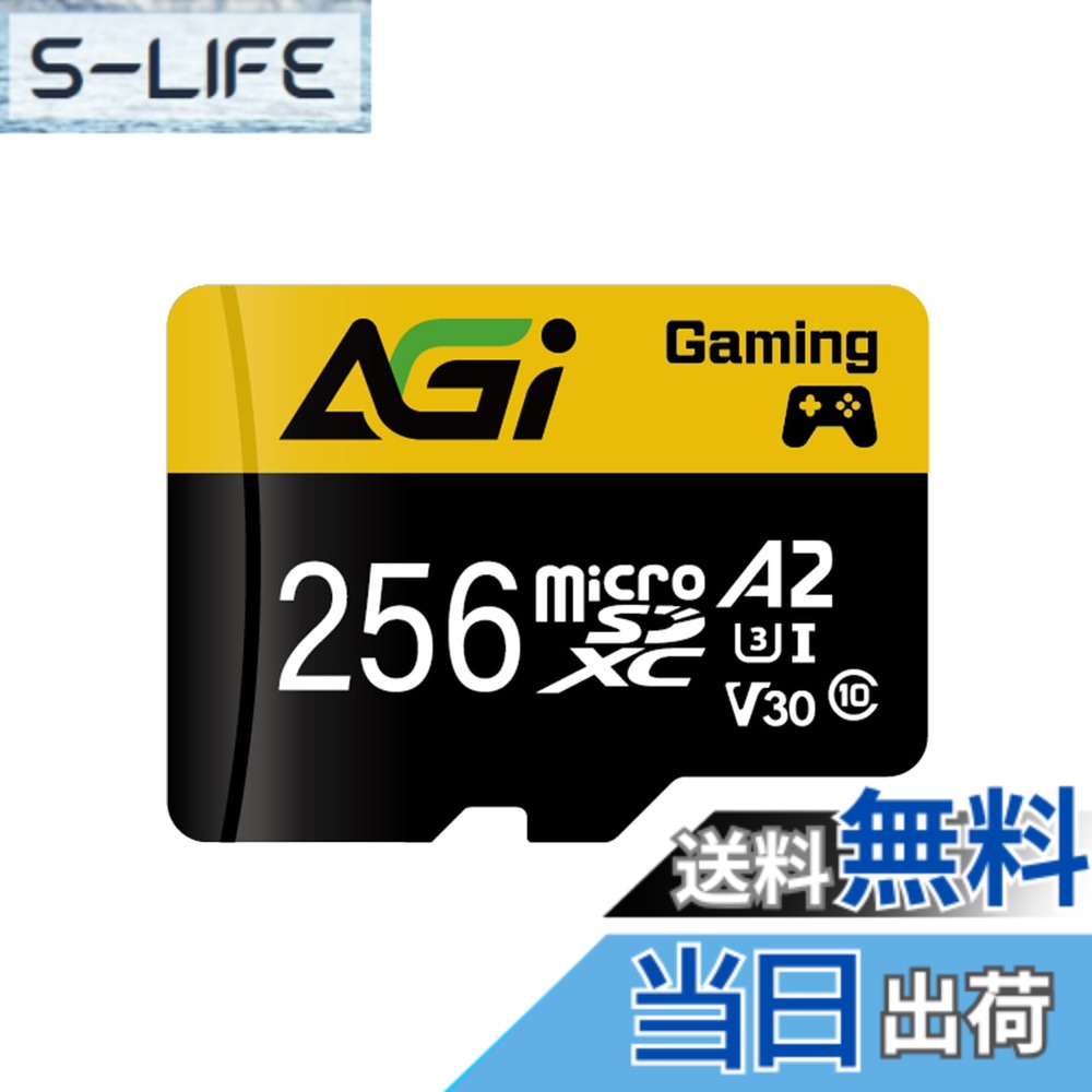 【貨物輸送無料】AGI TF138 MicroSDXC 記憶装置歌留多 色：黒いこと///白いこと、大きさ：256GB