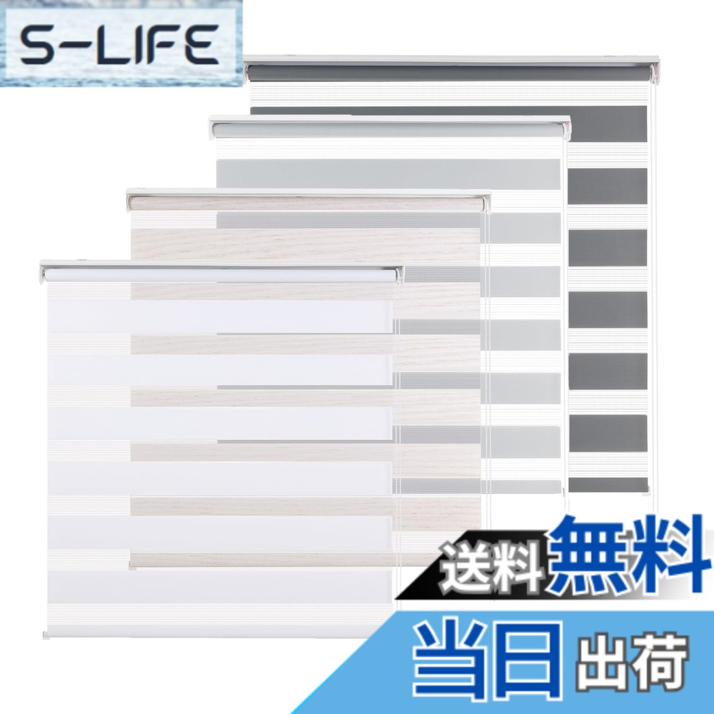 【送料無料】ロールスクリーン 調光 チェーン式 採光 目隠し 通気 日よけ 遮熱 遮光 防寒 UVカット 室内 取り付け簡単 スクリーン シンプル ロールカーテン 色：01.ホワイト、サイズ：長さ220cmx幅160cm｜S-LIFE