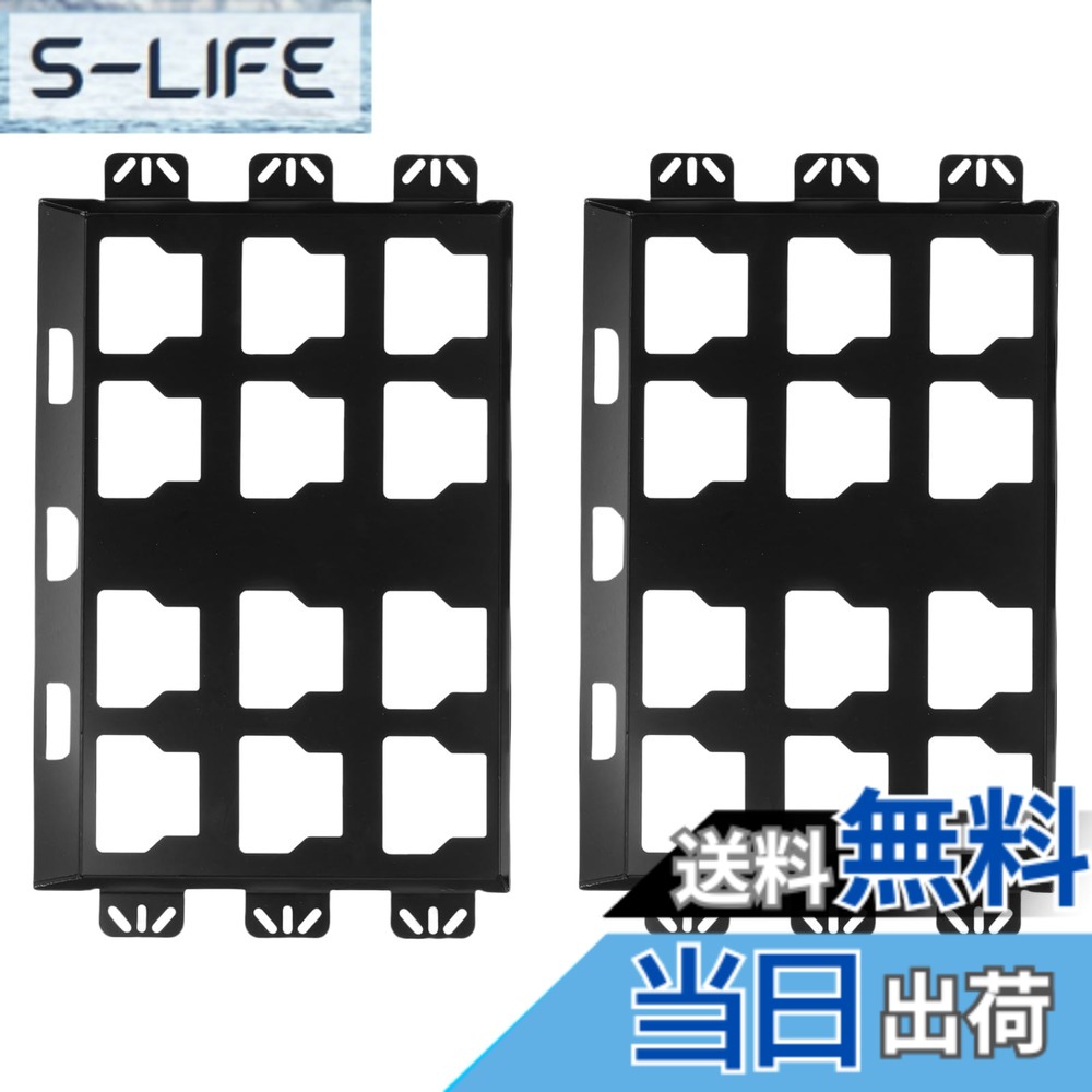 【送料無料】Asixxsix 取り付けプレート2個パック、ツールボックス整理用のロック機構付きソリッドステンレススチール製工具収納プレート、高耐久壁掛け、最大100ポンドまでサポート 色：#611｜S-LIFE 7,304円