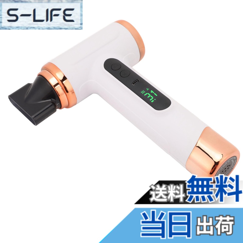 【貨物輸送無料】申し受ける式コードレスヘアドライヤー、15600mAh 200Wハイパワーコードレス速乾ヘアブロワー、蓄電池式ポータブルヘアドライヤー、旅する、住まい寮用 (白)