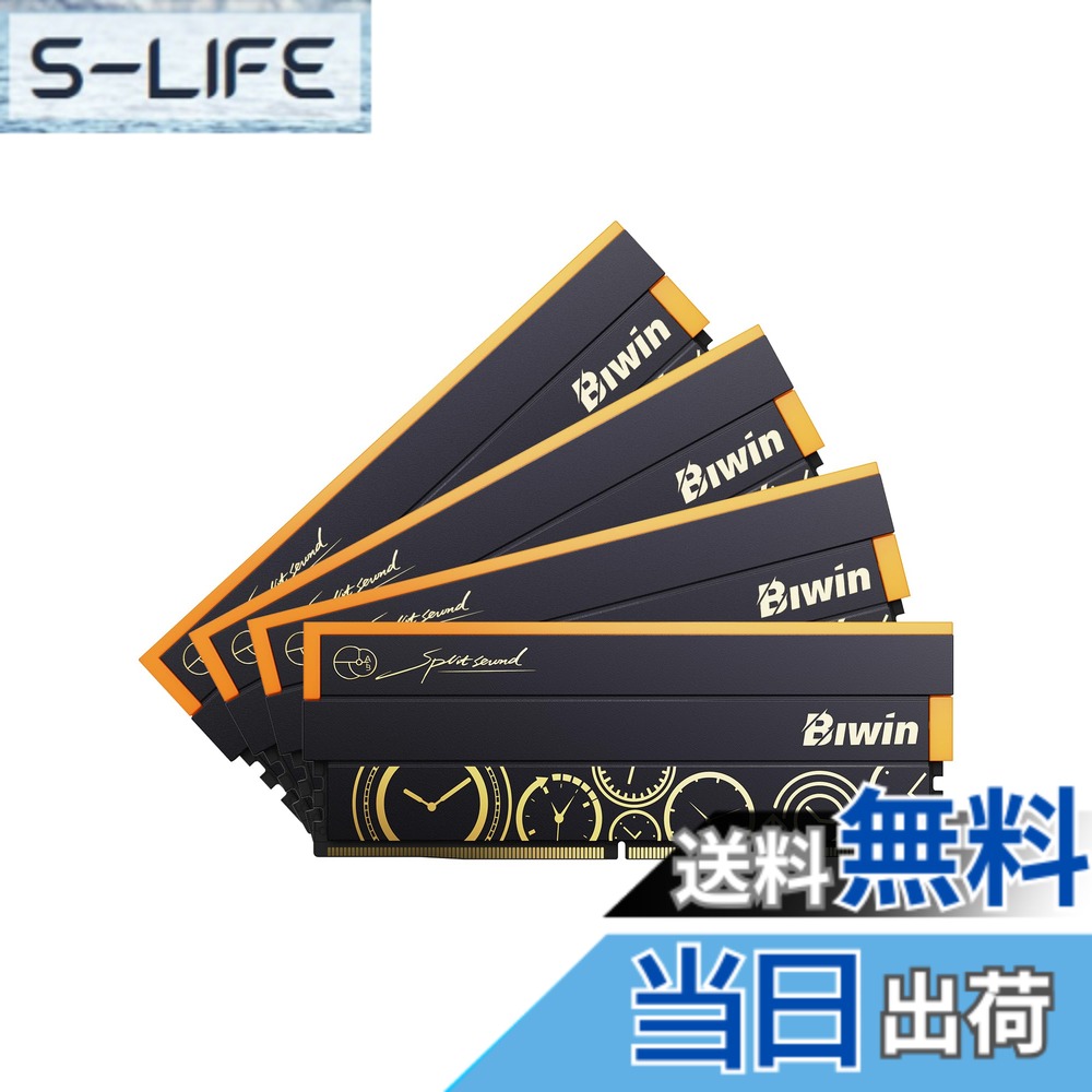 【貨物輸送無料】Biwin DW100 DDR5 RGB U-DIMM マイコン用記憶装置 色：黒いこと、大きさ：6000MT/s 192GB C28
