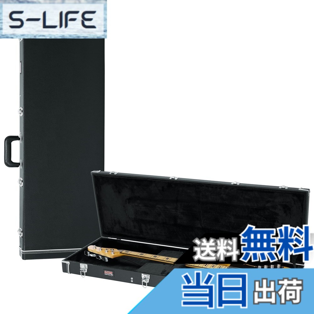 【送料無料】Gator Cases ゲーター ハードケース エレキベース用 ジャズベース/プレシジョンベースタイプ対応 木製 Deluxe Wood Series GW-BASS 【国内正規品】 色:ブラック、サイズ:全長1,194 mm深さ95 mm|S-LIFE