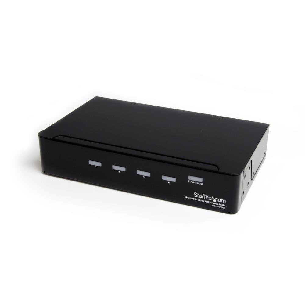 【貨物輸送無料】はやりっ子テック.com 多最終生産物相応うHDMIスプリッター分かち合う器 色：黒いこと、大きさ：4界面