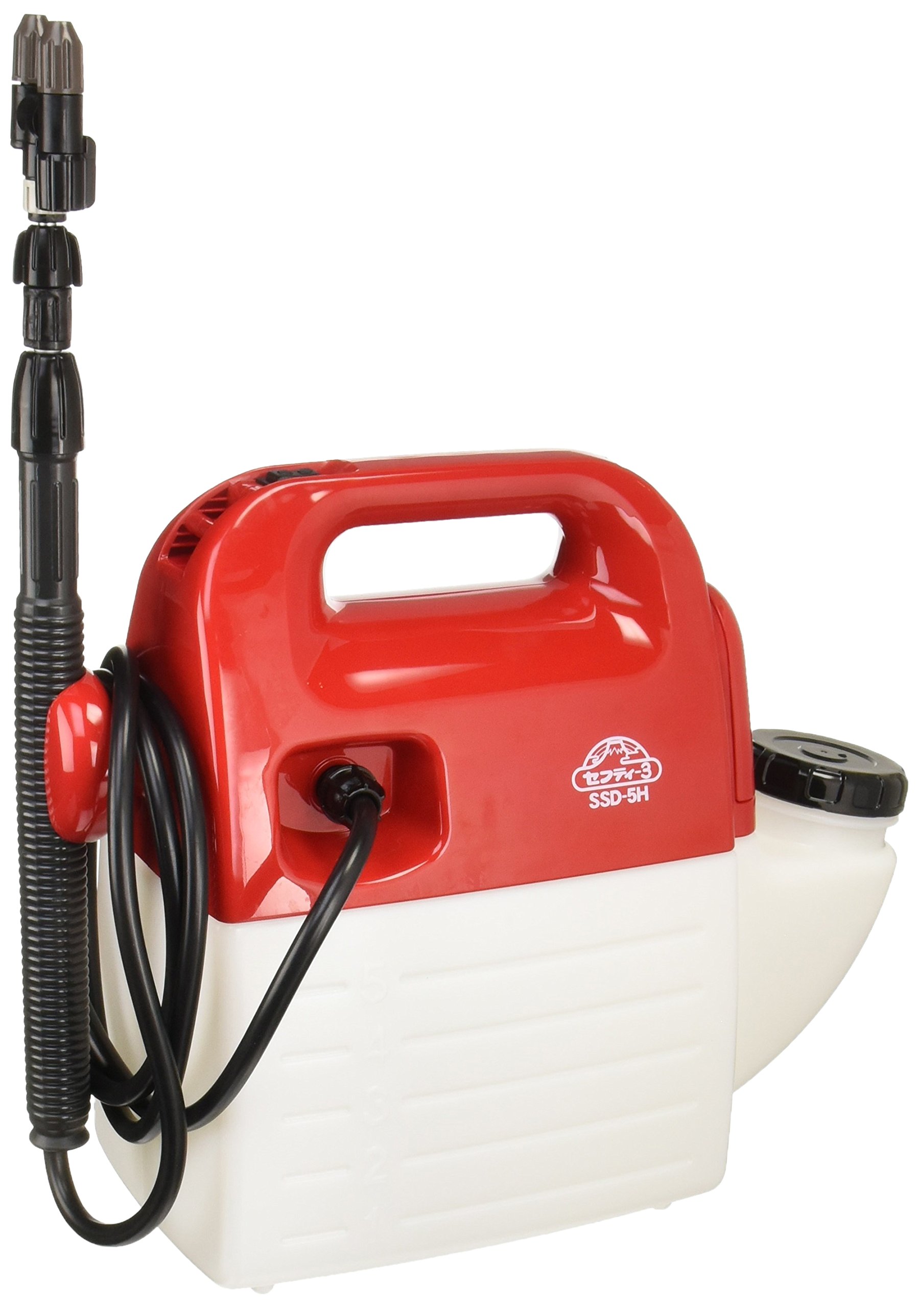 【貨物輸送無料】セフティー3 蓄電池式噴霧器 色：赤いこと/白いこと、大いさ：5L