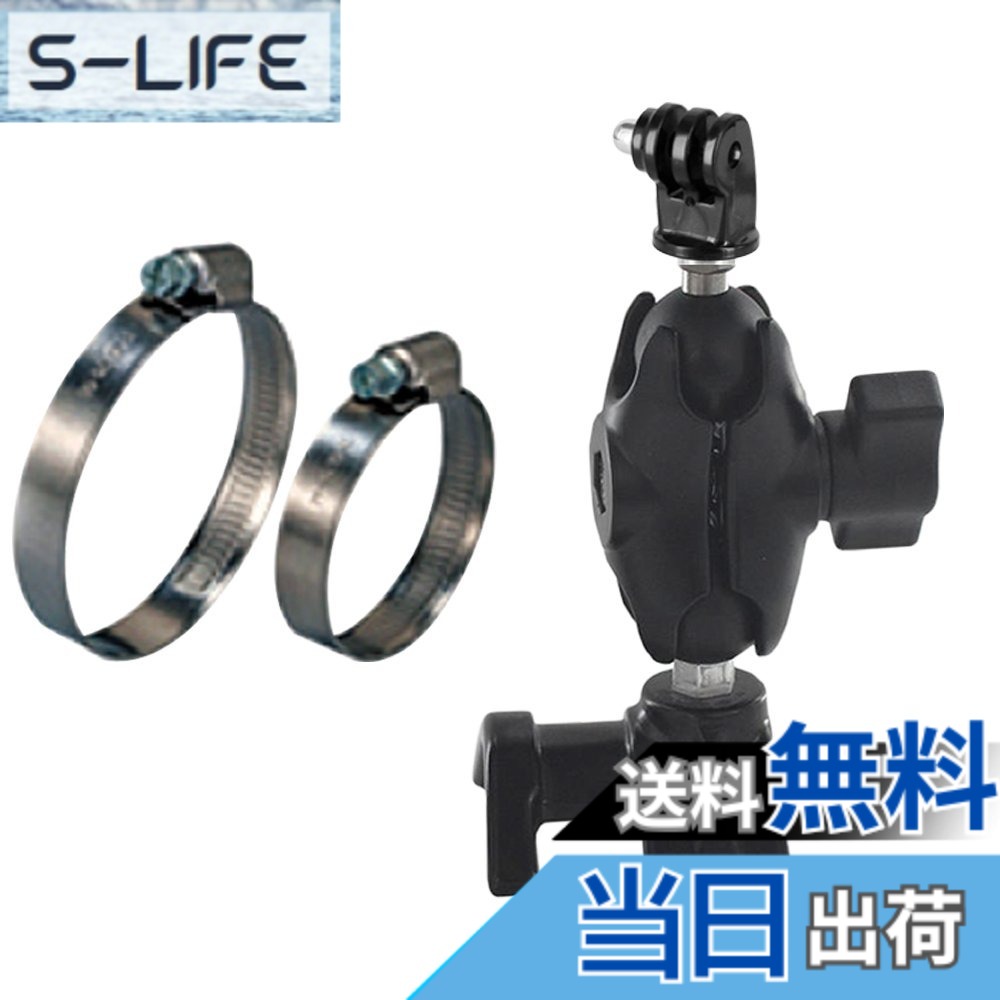 【貨物輸送無料】REC-MOUNTS for GoPro(ゴープロ)HERO続きもの用マウント HERO HERO2 HERO3 HERO3+ HERO4 HERO Session 選りぬき相応う 色：黒いこと、大きさ：ロールバー/民俗音楽/手S(62粍)