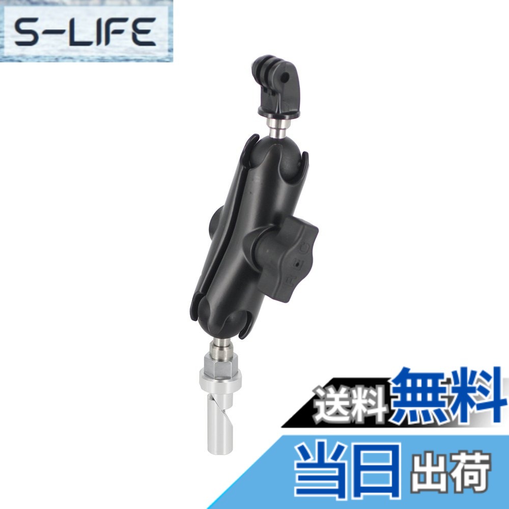【貨物輸送無料】REC-MOUNTS for GoPro(ゴープロ)HERO続きもの用マウント HERO HERO2 HERO3 HERO3+ HERO4 HERO Session 選りぬき相応う 色：しろがね色,黒いこと、大きさ：ステム/φ12-φ13/手M(94粍)