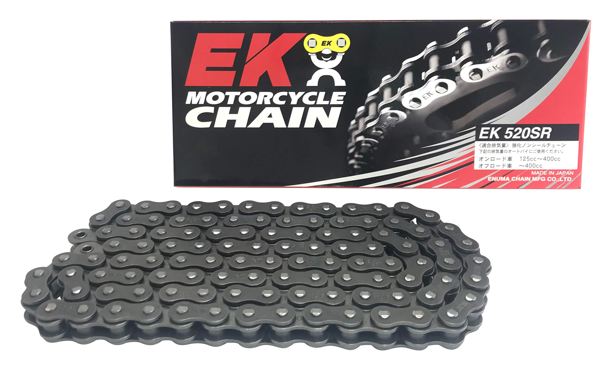 【貨物輸送無料】EK(イーケー) 自動二輪車用チェーン店 520SR スチール写真 大いさ：136L