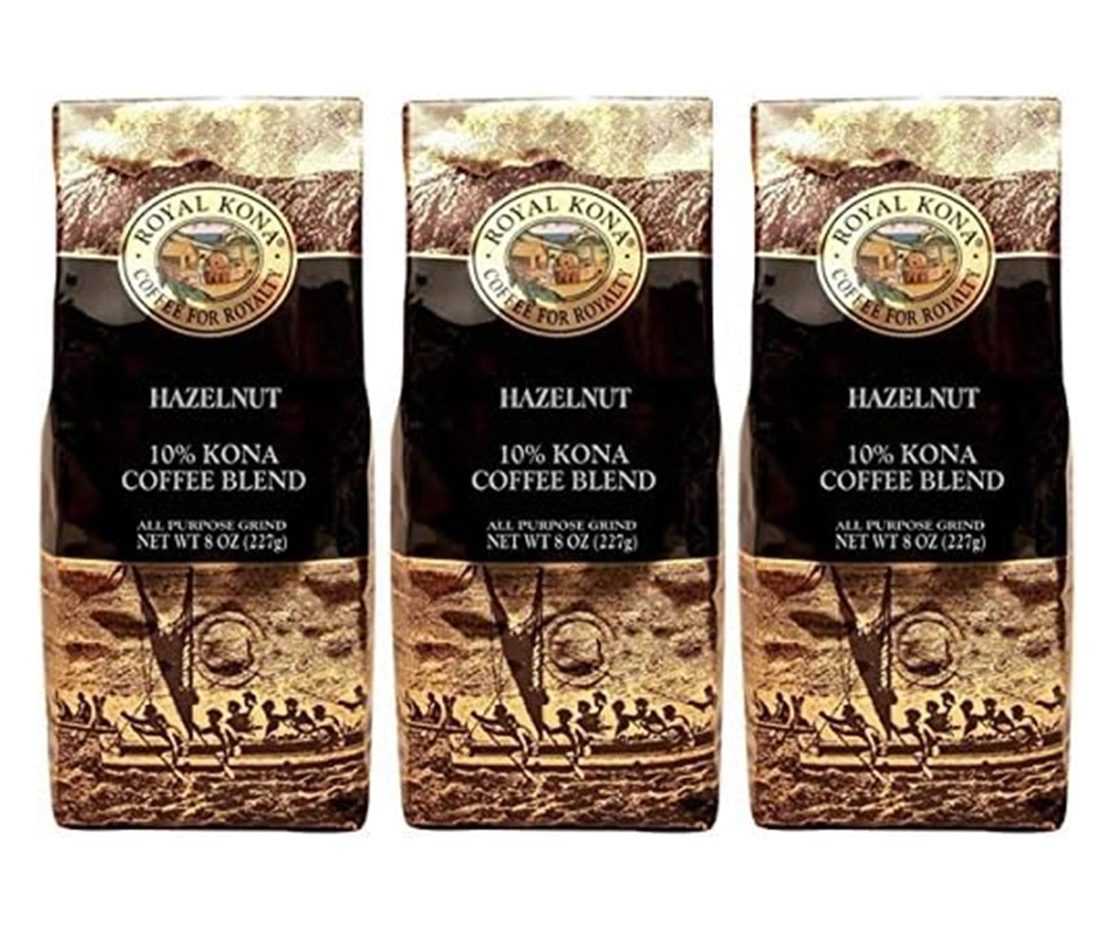 【貨物輸送無料】ロイヤルコナ COFFEE 大いさ：227瓦 (x 3)