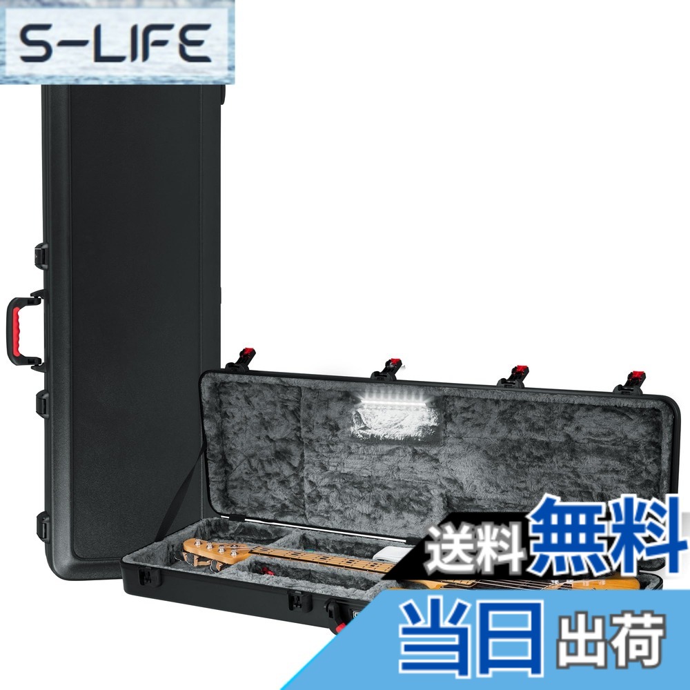 【送料無料】GATOR ゲーター エレキベース用 ハードケース TSA Guitar Series 軽量設計 GTSA-GTRBASS 【国内正規品】 色：ブラック、サイズ：120.4cm｜S-LIFE