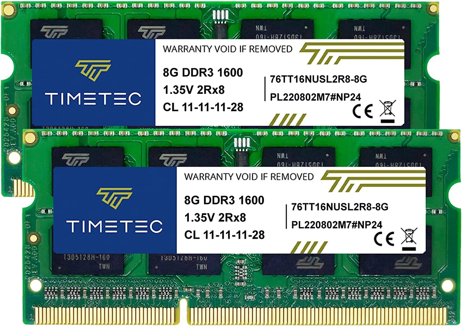【貨物輸送無料】Timetec Hynix 集積回路 万覚え帳マイコン用記憶装置 DDR3L 1600 MHz マイコン3 12800 1.35v 204 Pin SODIMM Laptop memory upgrade 大きさ：16GB(2x8GB)