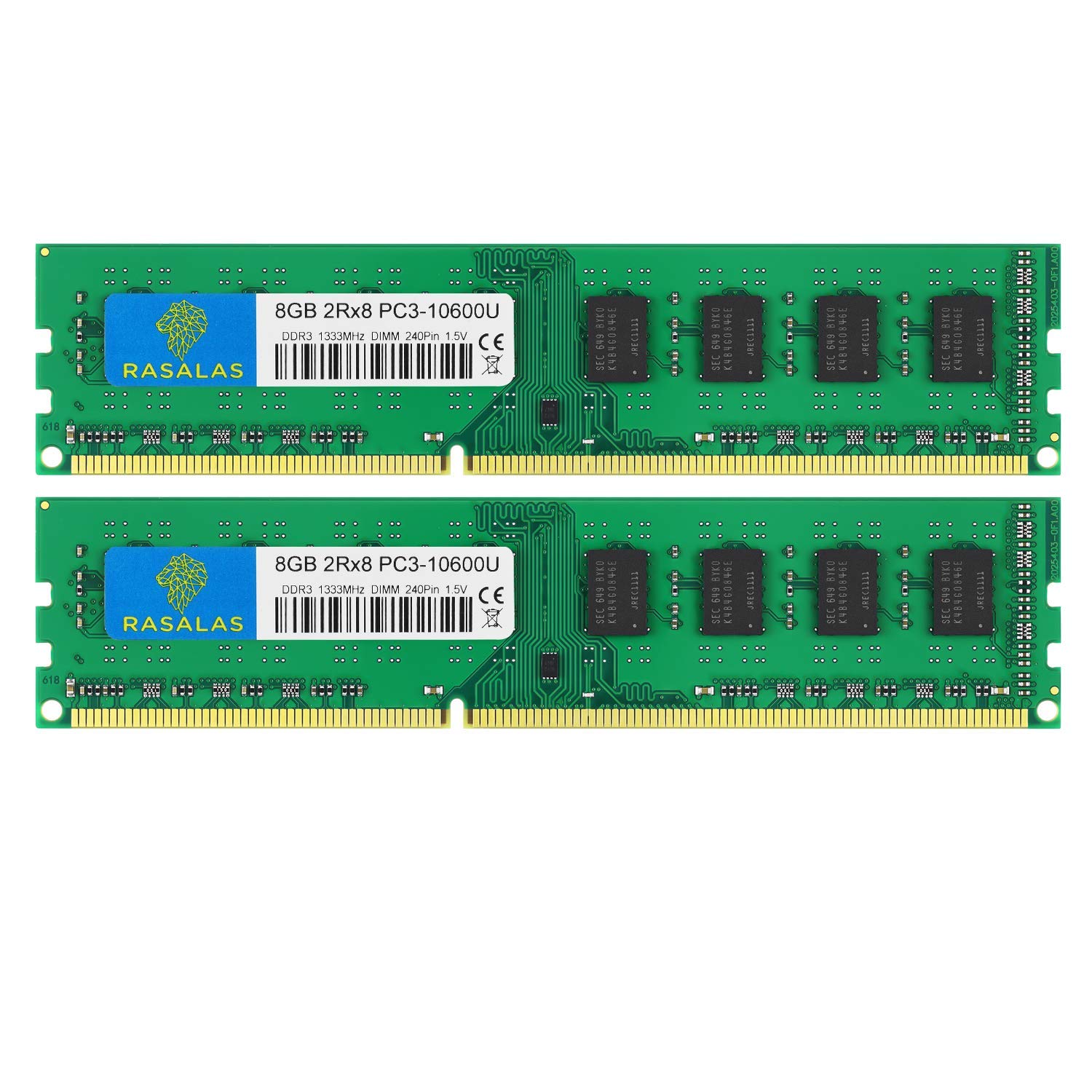 【貨物輸送無料】DDR3 10600SL Sodimm ランダムアクセス記憶装置 Memory 色：8GBx2-10600U-緑であること、大きさ：DDR3-UDIMM-1333