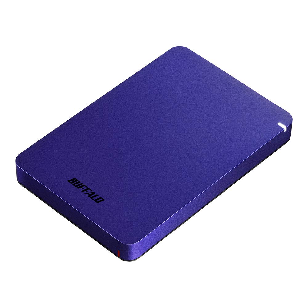 【貨物輸送無料】BUFFALO USB3.1(Gen.1)相応う 耐衝撃携帯型HDD 固定ディスク-PGFU3-A続きもの 色：青碧、大きさ：1.0結核症