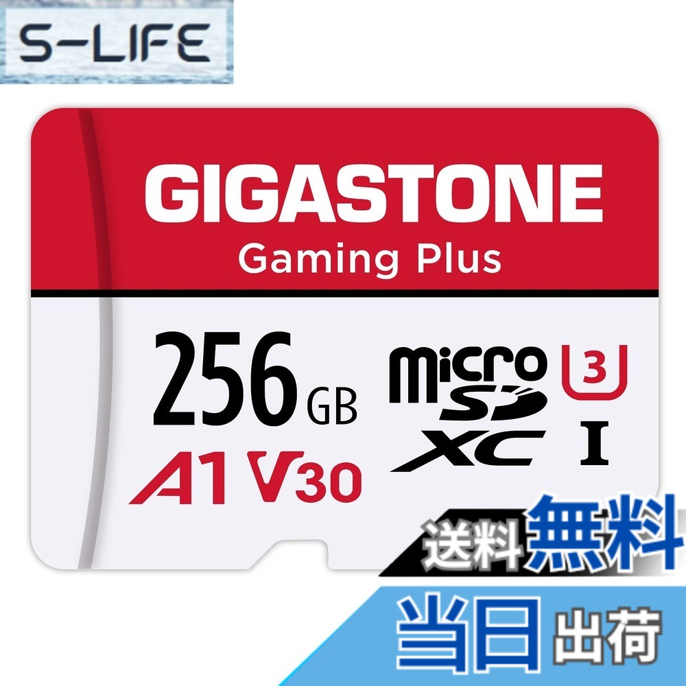 【貨物輸送無料】GIGASTONE マイクロsd歌留多 256-2-1 Core Group 色：256GB Gaming Plus 1枚仕掛ける