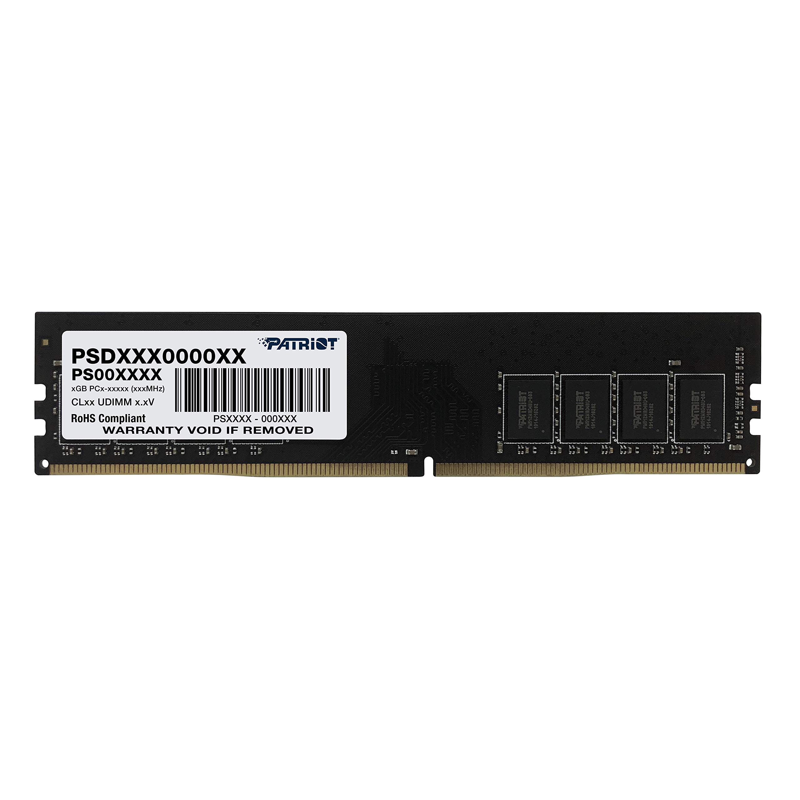 【貨物輸送無料】PATRIOT DDR4 3200MHz マイコン4-25600 CL22 色：黒いこと、大きさ：8GB