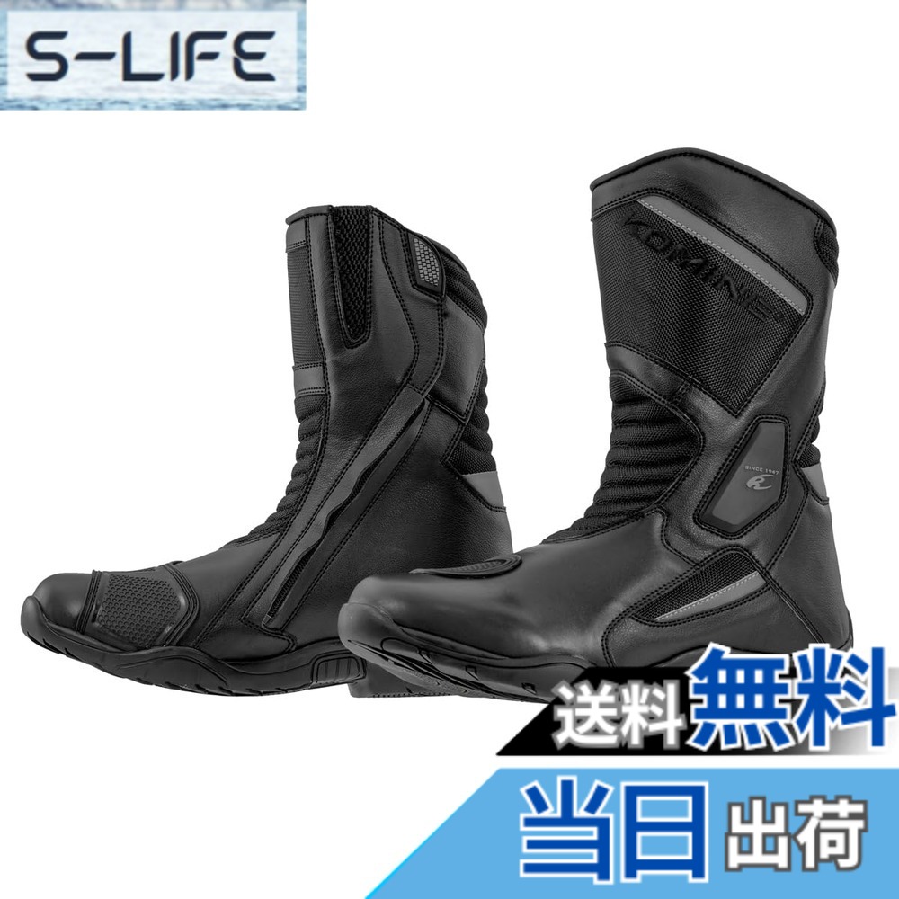 【貨物輸送無料】[コミネ] 自動二輪車 ウォータープルーフプロテクトツーリングブーツ Black 05-092 BK-092 色：黒いこと、大きさ：28.0 珊