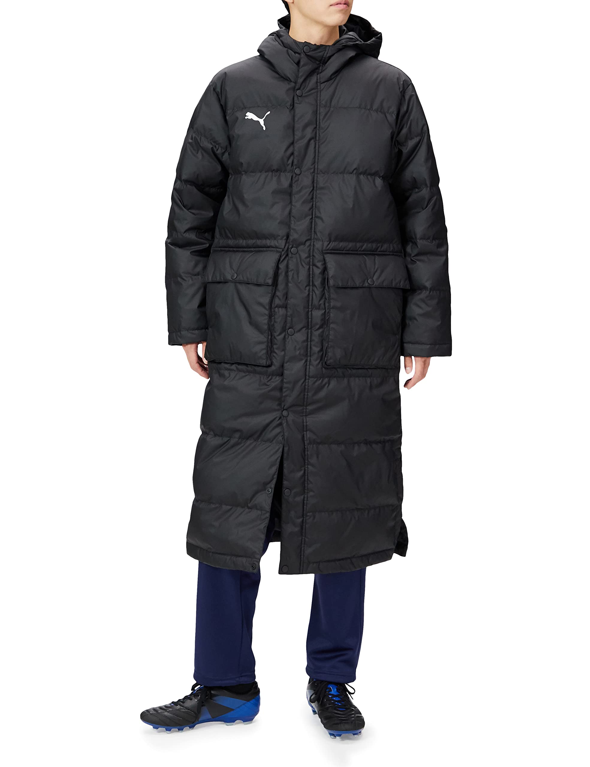 【貨物輸送無料】PUMA(ピューマ) アウター 上衣 TEAMLIGA ロングダウンコート 657736 メンズ 657736 色：23年秋冬色つや ピューマ 黒いこと(03)、大きさ：S