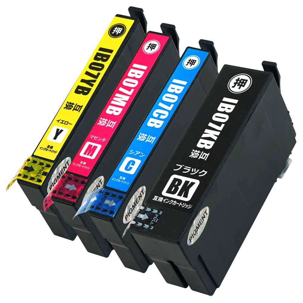 【貨物輸送無料】EPSON IB07 全色絵の具 色：IB07CL4B (KB/CB/MB/YB)【4色仕掛ける(大電気容量)】【全色絵の具】 1年歳！