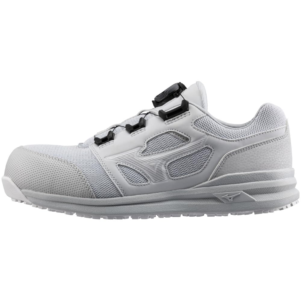 【貨物輸送無料】MIZUNO(ミズノ) メンズ 安全性のある靴 オールマイティ LS252L BOA細工物シューズ 色：薄墨色/白いこと、大きさ：24.5 珊 3E