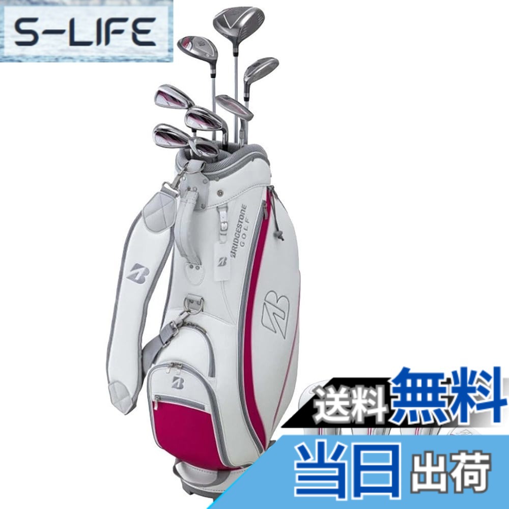 【送料無料】BRIDGESTONE(ブリヂストン) ゴルフクラブセット BRIDGESTONE GOLF BG-100L キャディバッグ付きクラブ8本セット レディス 色：ピンク、サイズ：L｜S-LIFE