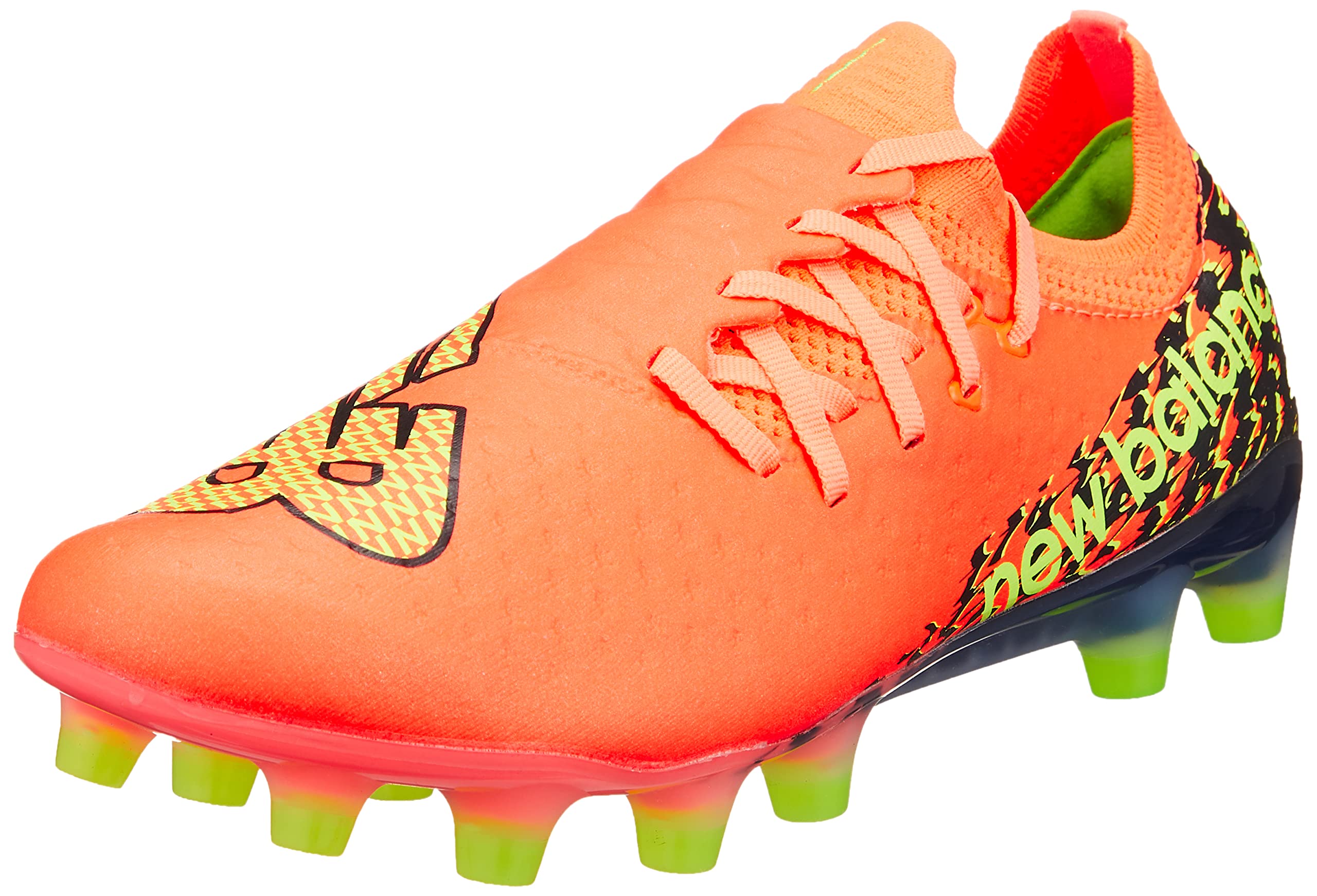 【貨物輸送無料】new balance(ニュー平衡にする) メンズ Furon v7 Pro HG(空想科学小説1H) フューロンサッカースパイク 色：DF7(ORANGE/BLACK)、大きさ：25.0 珊 D
