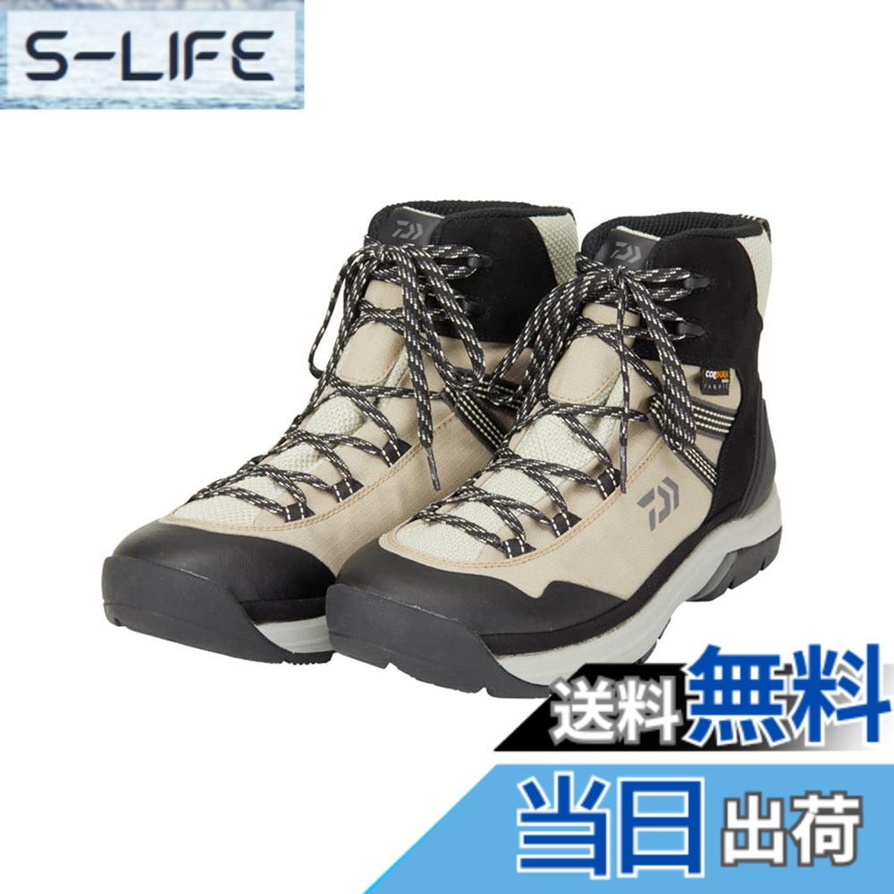 【貨物輸送無料】ダイワ(DAIWA) ハイカットシューズ DS-2102QS-H 24.0~29.0 色：ベージュ、大きさ：26.5 珊