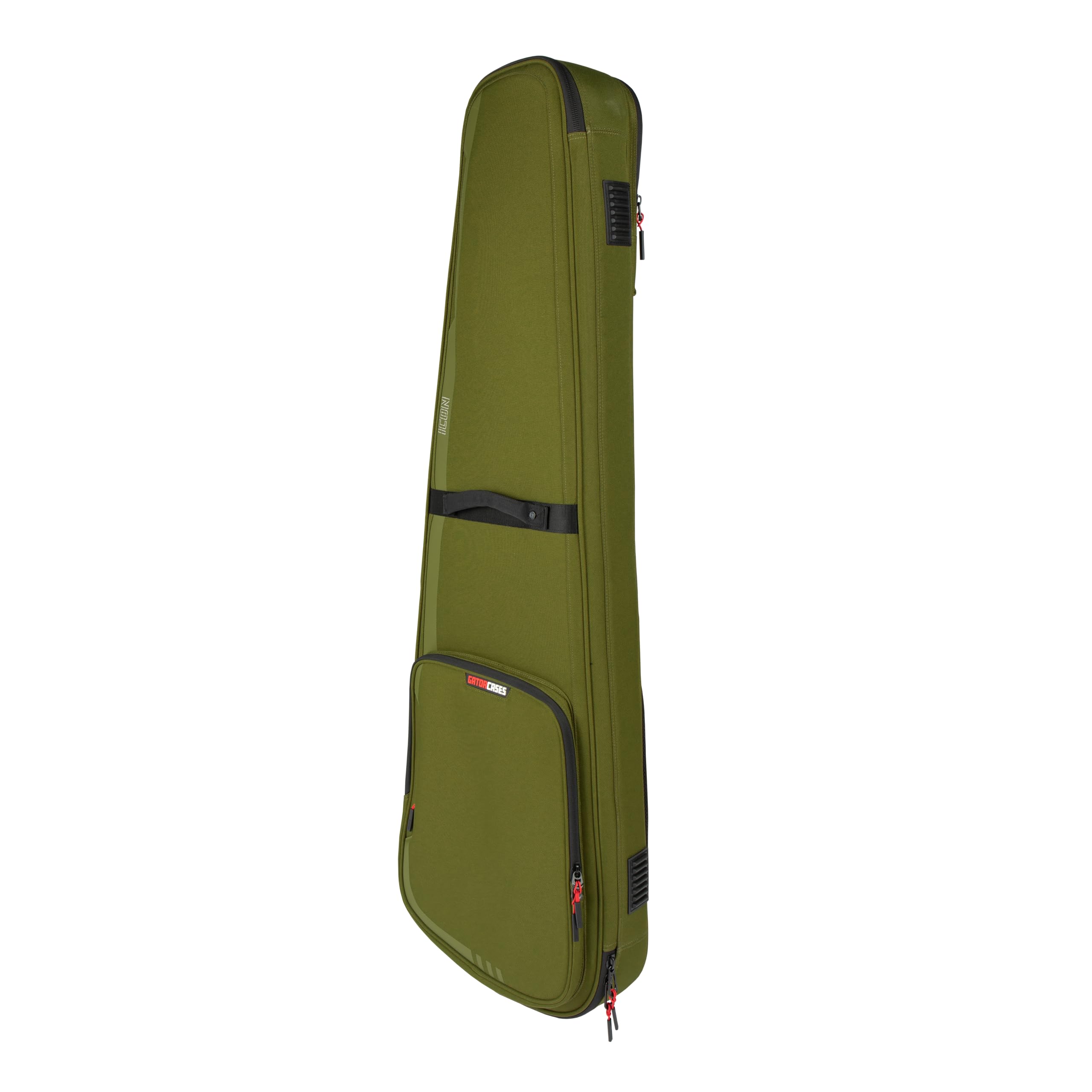 【貨物輸送無料】Gator Cases ゲーター ギグバッグ 電気ギター軍事基地用 ズージャー軍事基地/プレシジョンベースタイプ相応う ナイロン製 色：緑であること、大きさ：中型