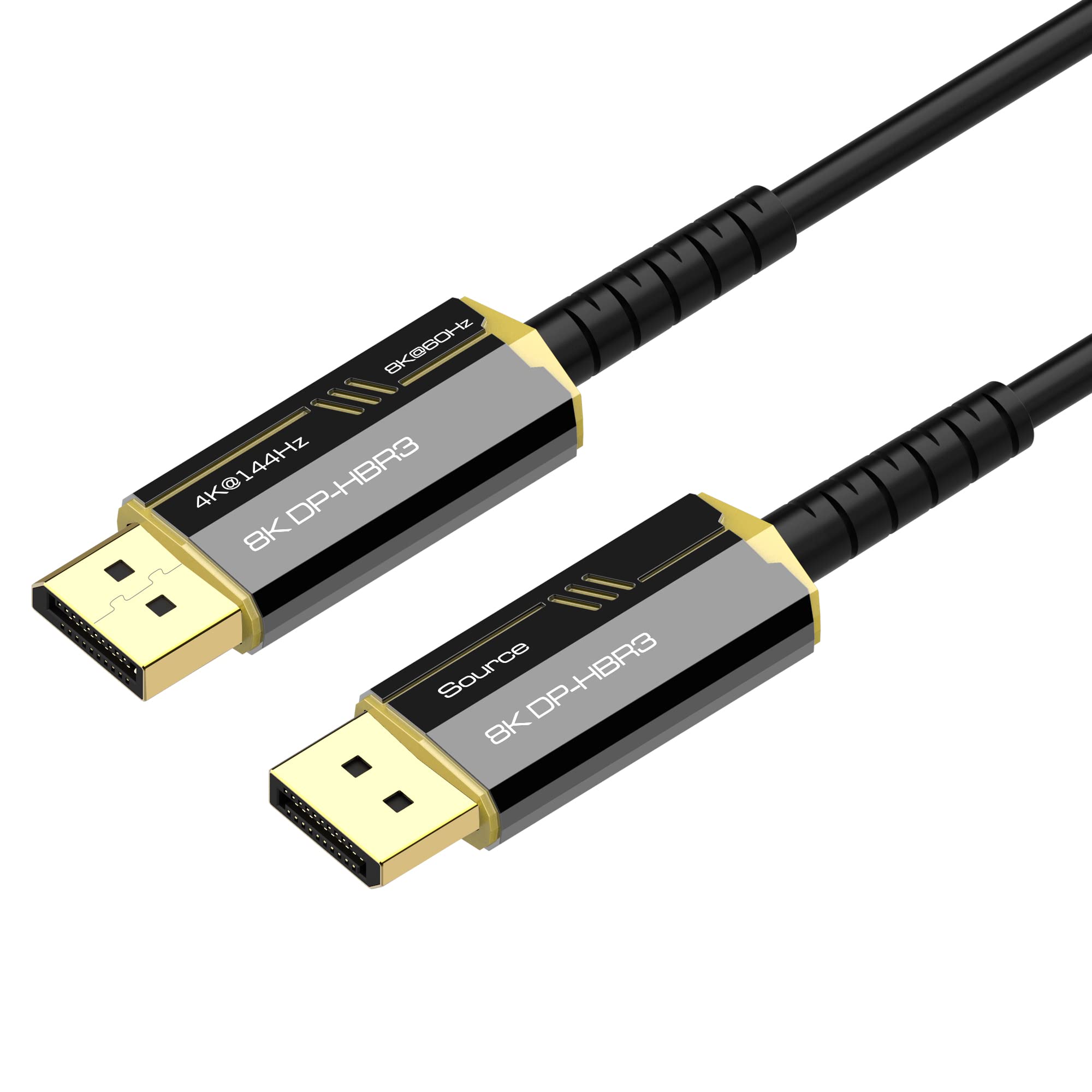 【貨物輸送無料】FDBRO DisplayPort 1.4 有線テレビ 8K@60HZ 4K@144サイクル ハイスピード 32.4Gbps ゲーミング DP to DP HDR相応う 見せびらかす界面 有線テレビ、万覚え帳マイコン/高品位テレビ/見せびらかす/グラフィック歌留多などに適し 色：黄色黒いこと（グラスファイバー）、大いさ：30M