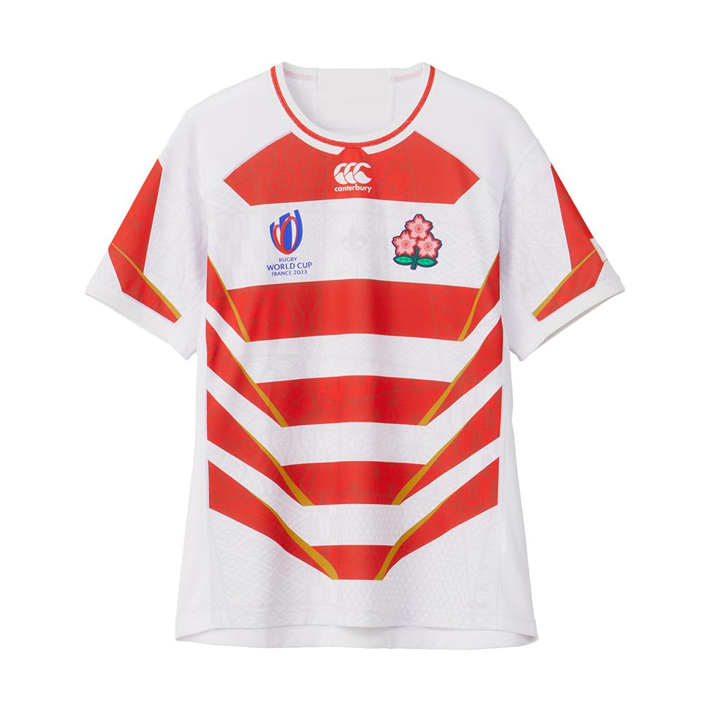【貨物輸送無料】CANTERBURY(カンタベリー) ラグビージャージJAPAN RWC2023 REPLICA HOME JERSEY ジャパンRWC2023レプリカホームジャージ メンズ RG33980室内用便器メンズ 色：10_白いこと、大いさ：S