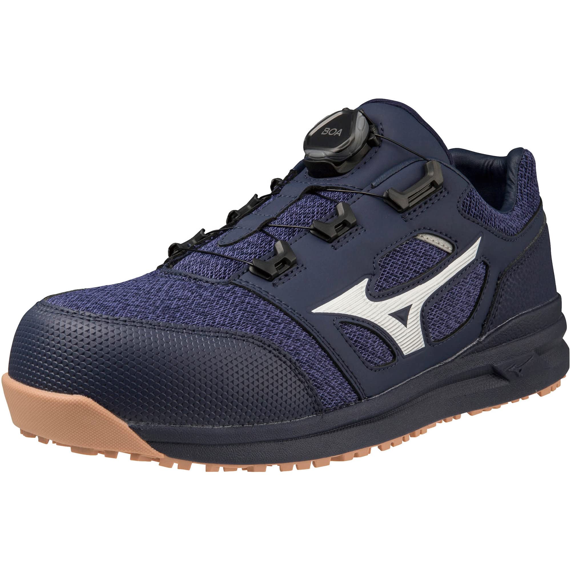 【貨物輸送無料】MIZUNO(ミズノ) メンズ 安全性のある靴 オールマイティ LS252L BOA細工物シューズ 色：米国海軍/白いこと、大きさ：27.0 珊