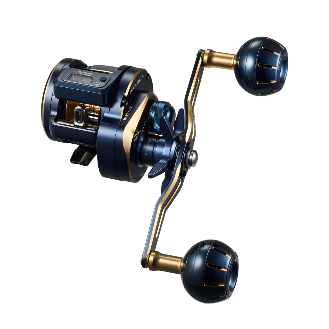 【貨物輸送無料】ダイワ(DAIWA) カウンタ付き添い人オフショアベイトリール SALTIGA(ソルティガ)集積回路 100~300番 シングル手持ち部分/ダブル手持ち部分 各種(2021-2023青写真) 色：曖昧模糊たる、大きさ：300L-DH