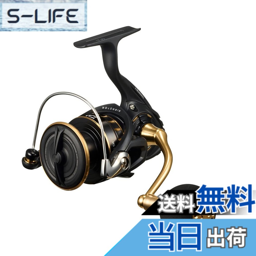 【貨物輸送無料】ダイワ(DAIWA) スピニングリール 23BG SW 4000~18000番 各種 (2023年ひな形) 色：黒いこと|ゴールド、大きさ：4000D-CXH