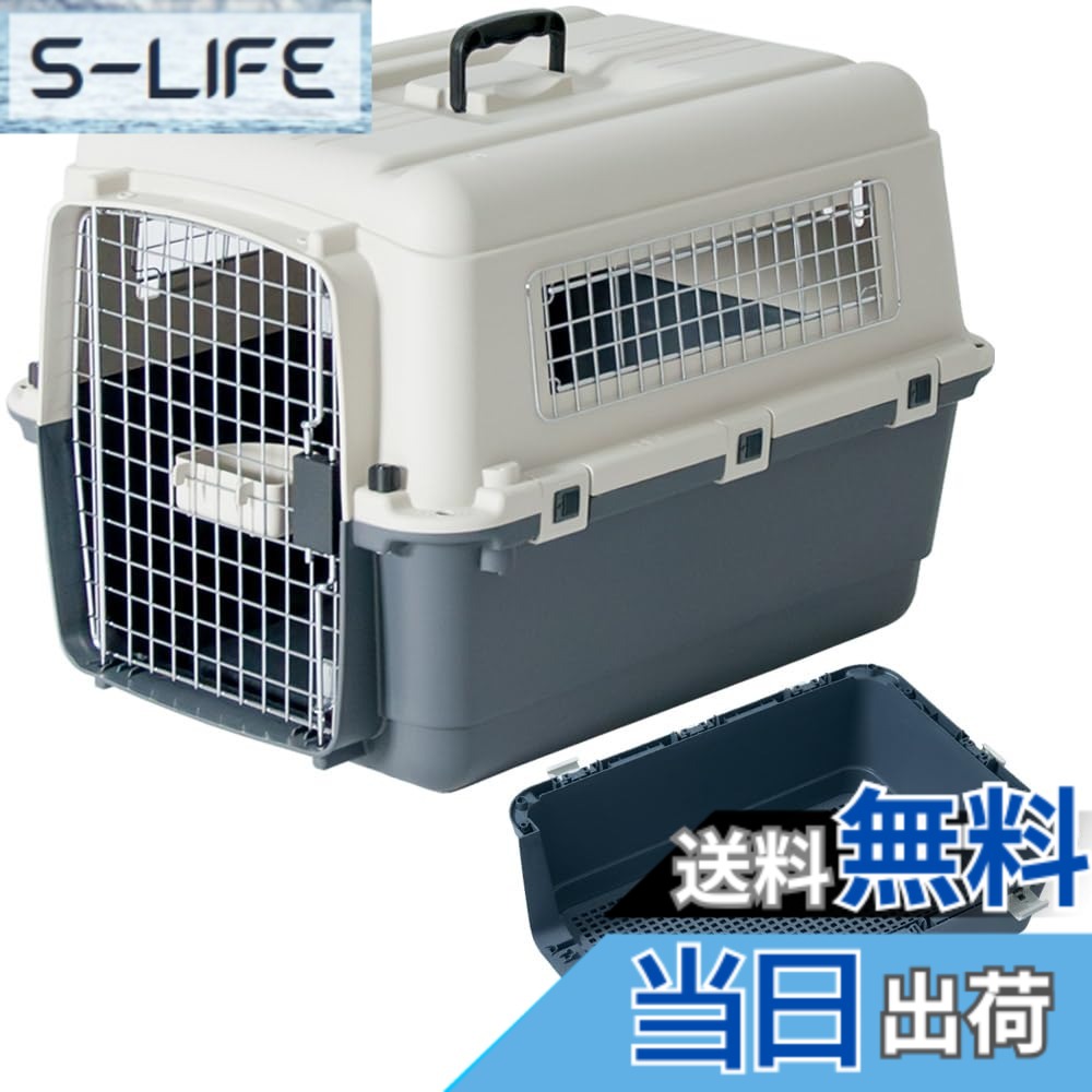 【貨物輸送無料】プチリュバン 愛玩動物持ちはこび 小型犬 中型犬 色：すのこ付き添い人薄墨色、大いさ：LL