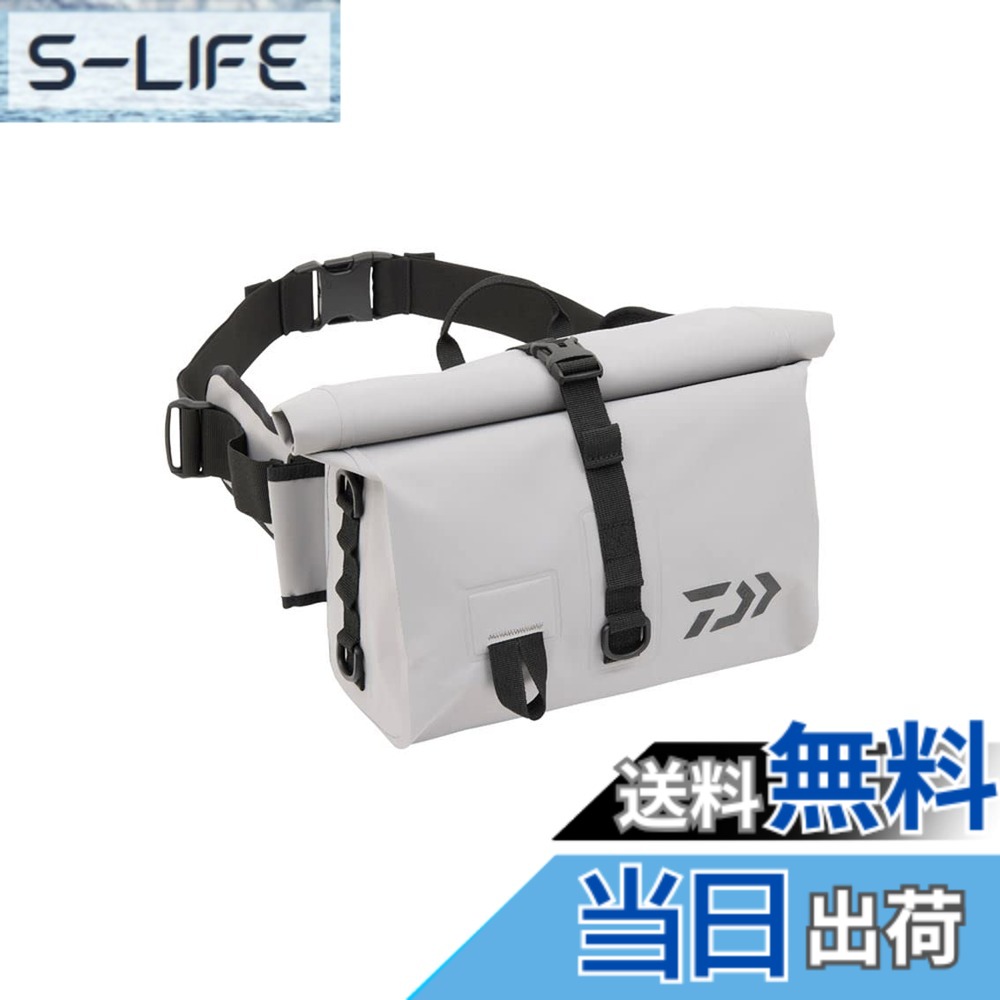 【送料無料】ダイワ(DAIWA) ターポリンバッグ TP ヒップバッグ(D) ライトグレー 色：ライトグレー、サイズ：14x30x25｜S-LIFE