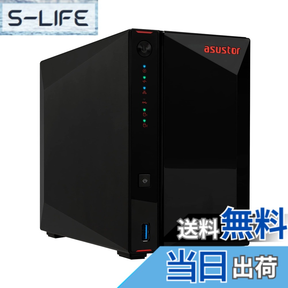 【貨物輸送無料】Asustor NAS Nimbustor Gen2 色：AS5402T、大いさ：2ベイ