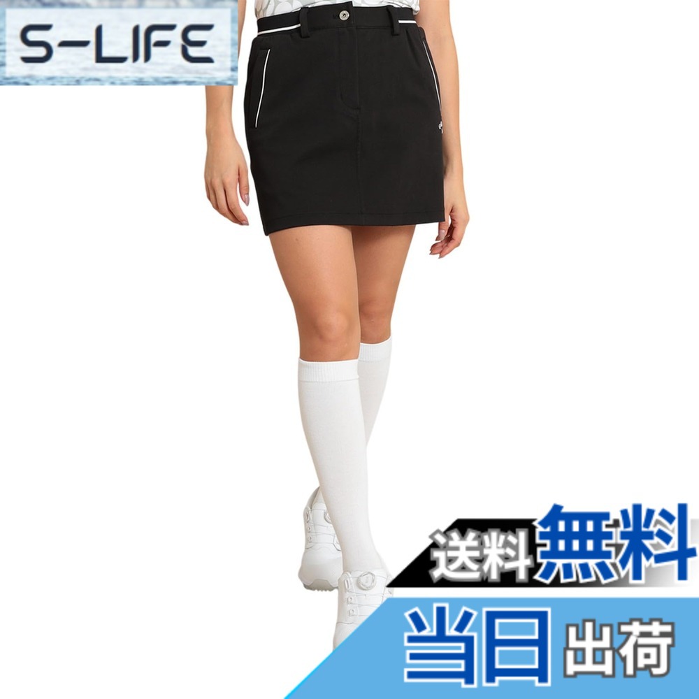【貨物輸送無料】[キャロウェイ] レディース 撥水 スコート(第一義的・8WAY伸ばすこと) / ゴルフ / C24128200レディース 色：1010_黒いこと、大きさ：S