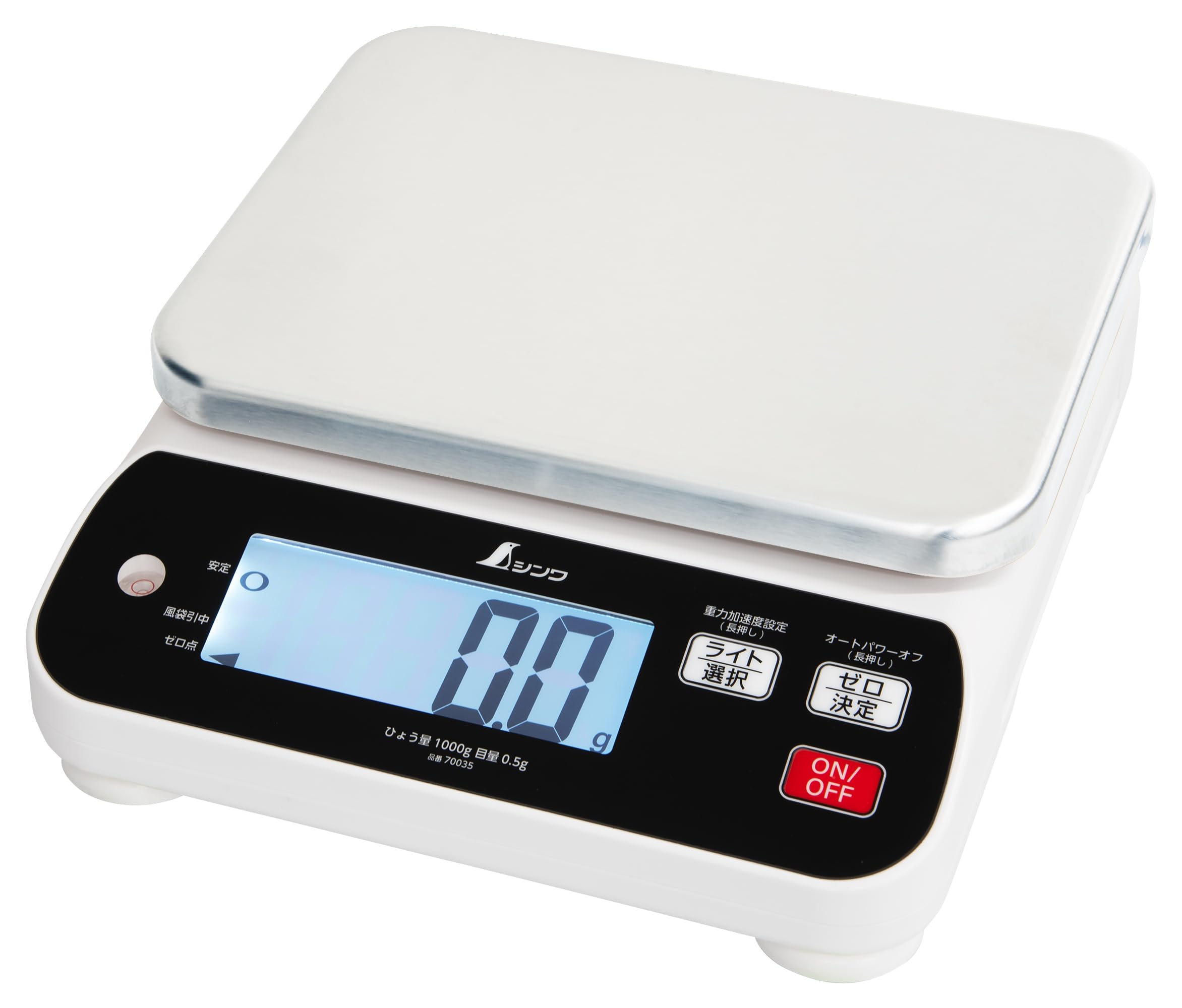 【貨物輸送無料】シンワ測定 はかり 色：白いこと、しろがね色、大きさ：1kg